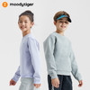 moodytiger儿童卫衣23秋季新款男女中大童针织宽松圆领运动套头衫 M33510302 商品缩略图0