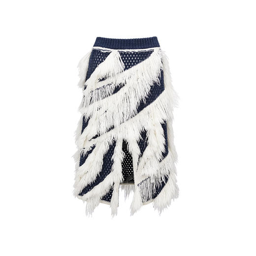 几何浮线毛感半裙——NAN KNITS秋冬新品 商品图0