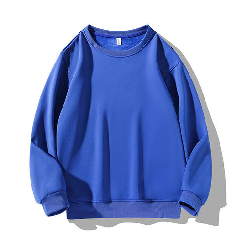 【加绒纯色卫衣】秋冬新款圆领潮牌    休闲长袖外套情侣装 商品图9