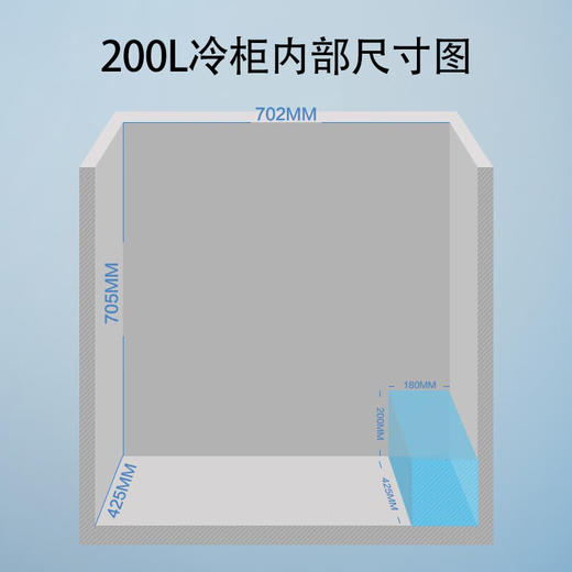 美的(Midea) 200升 冷藏冷冻转换冰柜 家用囤货小冷柜 一级能效 母婴母乳小冰箱 BD/BC-200KMXC(E) 商品图4