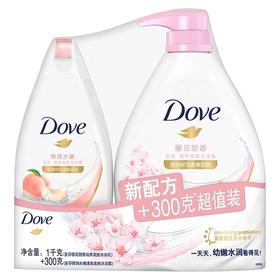 多芬沐浴套装1000g+300g