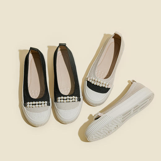 REREJOY圆头厚底飞织镂空渔夫鞋，2023新款，显瘦透气，休闲女单鞋 商品图12