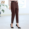佐尔美秋季新款 休闲百搭弹力腰长裤女E23KC20 商品缩略图1