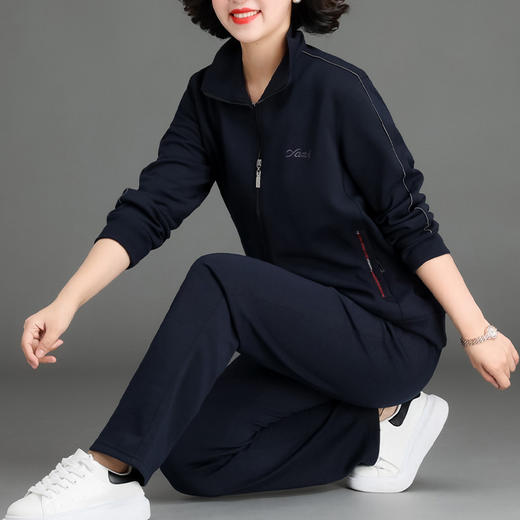 【女士运动服套装】秋冬中老年休闲卫衣     妈妈广场舞套装    奶奶晨练套装 商品图5