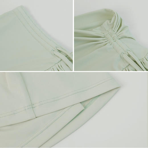 基础款丨速干材质 网球裙 瑜伽裙假两件防走光抽绳百褶运动短裙 商品图3