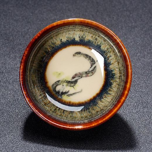 【12生肖款！窑变茶盏】窑变建盏天目茶杯釉下彩陶瓷品名杯12生肖茶盏家用均窑主人杯茶盏li 商品图10