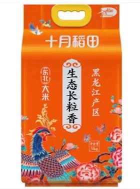 十月稻田 生态长粒香大米5kg（保质期18个月）
