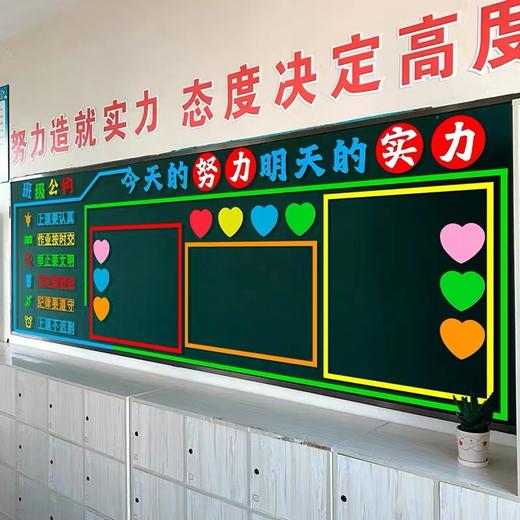 通用黑板报装饰墙贴纸板报装饰材料素材包班级布置教室装饰文化墙贴画学校走廊幼儿园校园开学1包 商品图1