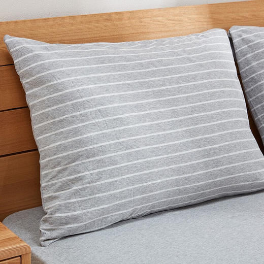 枕套 针织天竺棉 灰色 商品图0