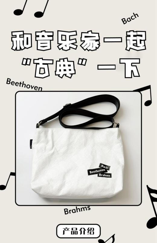 古典音乐家系列斜跨杜邦纸包 和古典音乐家一起“古典”一夏 单肩简约杜邦包 上音社原创设计 商品图0