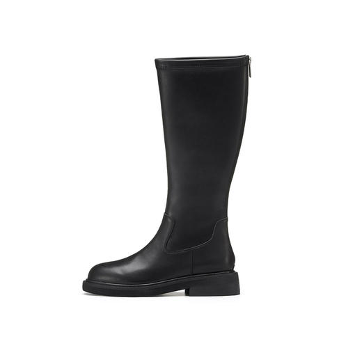 【专柜同款】冬季圆头中筒马丁靴百搭弹力骑士靴瘦瘦靴女S22DO82481 商品图3