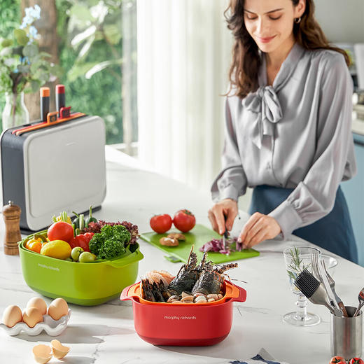 摩飞电器（Morphyrichards） 洗菜篮沥水篮洗菜盆子厨房滤水篮洗水果盘菜篮子 商品图0