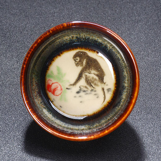 【12生肖款！窑变茶盏】窑变建盏天目茶杯釉下彩陶瓷品名杯12生肖茶盏家用均窑主人杯茶盏li 商品图13