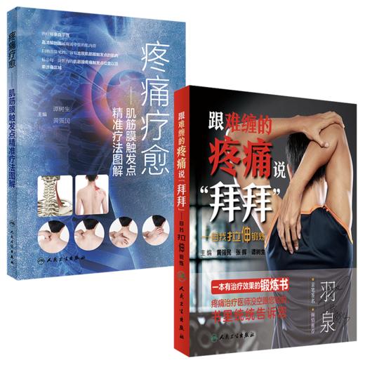 两本套 疼痛疗愈——肌筋膜触发点精准疗法图解+跟难缠的疼痛说“拜拜”——自我拉伸锻炼 商品图0