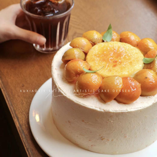 香茅甜杏烤布蕾蛋糕（新疆吊干杏+柑橘杏子库里+香草烤布蕾） 商品图1