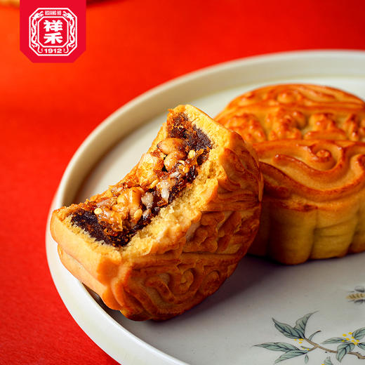 【祥禾1912】五仁月饼礼盒（香榧/燕窝/心养/火腿）8枚【顺丰包邮】 商品图3