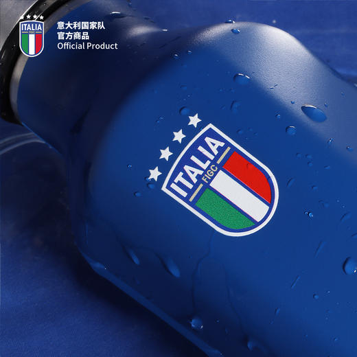 意大利国家队官方商品丨撞色便携保温保冷水杯304水壶足球迷蓝色 商品图1