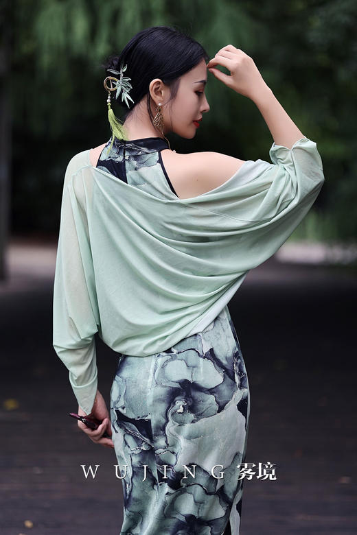 【雾境定制】浮翠流丹旗袍款两件套外披+旗袍连衣裙 3022158 商品图7