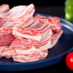 【顺丰冷链】新疆羊肉大尾羊乳羔原切羊排块  带脊羊排块 火锅食材  不膻不腥ASJMY