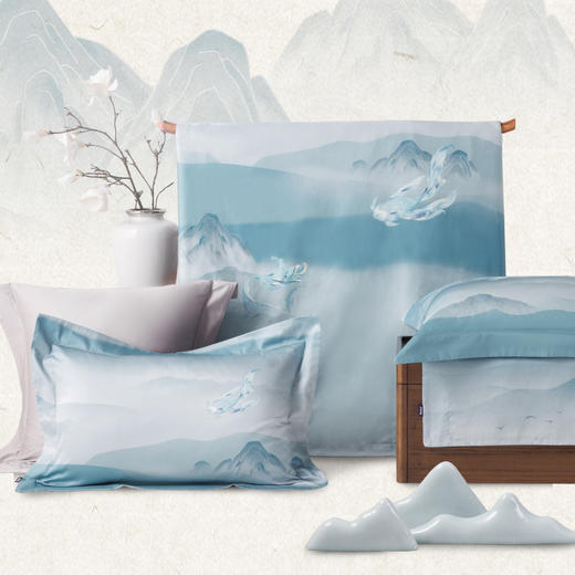 多喜爱山海经 60S新绒棉四件套 云海文鳐/FXcs 商品图1