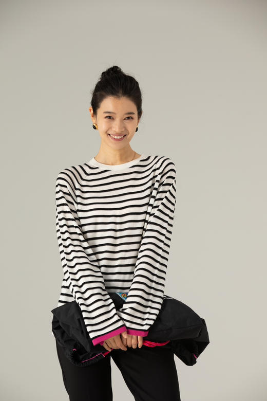 [必入单品] 噢蜜ooomeooo真丝羊毛条纹长袖针织衫 商品图8