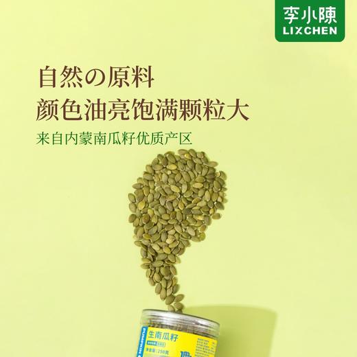 【李小陈】生南瓜籽即食去壳南瓜籽仁0添加糖0蛋奶高蛋白零食250g 商品图1