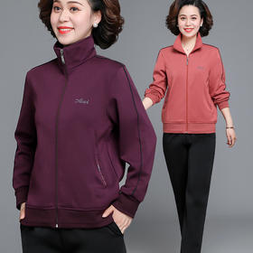 【女士运动服套装】秋冬中老年休闲卫衣     妈妈广场舞套装    奶奶晨练套装