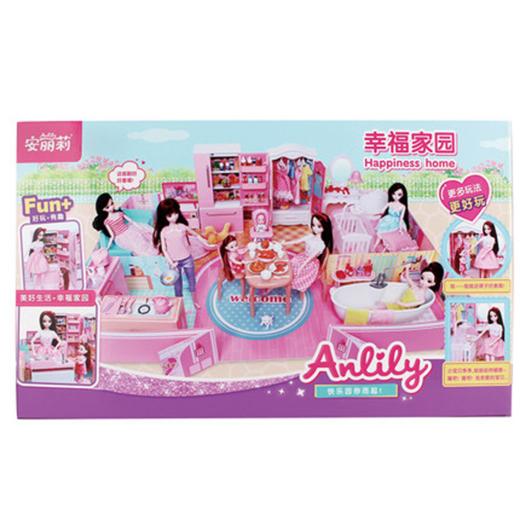 安丽莉公主幸福家园超大别墅房子套装仿真洋娃娃换装衣橱女孩玩具 商品图4