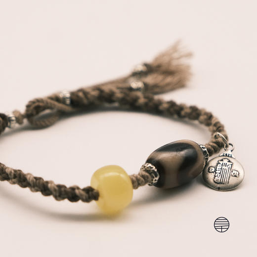 万物三千｜天珠虎牙蜜蜡手链 商品图4