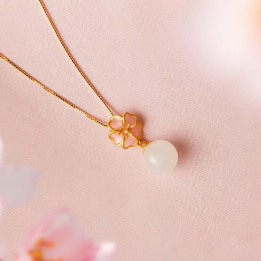 樱花系列 和田白玉首饰 商品图6