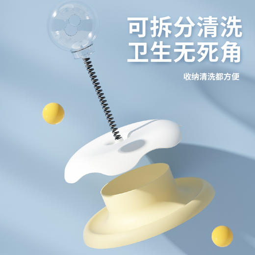 新款转盘漏食器摇摇乐 轻摇漏食 自嗨解闷 猫转盘盒装猫咪玩具 商品图3