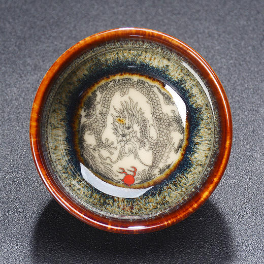 【12生肖款！窑变茶盏】窑变建盏天目茶杯釉下彩陶瓷品名杯12生肖茶盏家用均窑主人杯茶盏li 商品图9