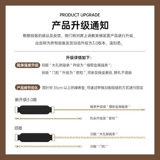 床上调教束缚床脚固定装置 易操作 链条设计 商品图3