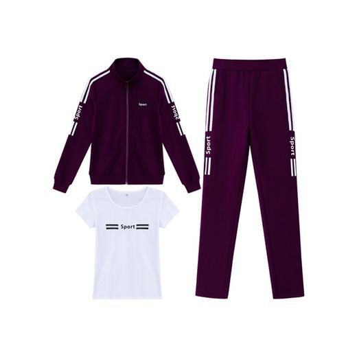 【妈妈服饰三件套】 秋冬中老年运动服   优雅减龄舒适套装 商品图4