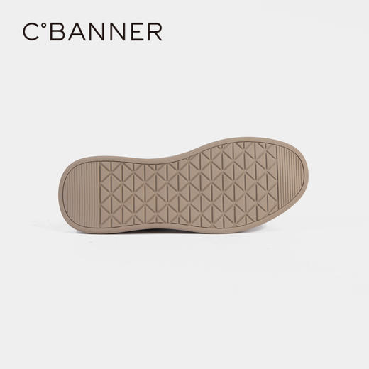 千百度男鞋厚底板鞋秋季复古增高休闲鞋男士真皮运动鞋A23405207 商品图5