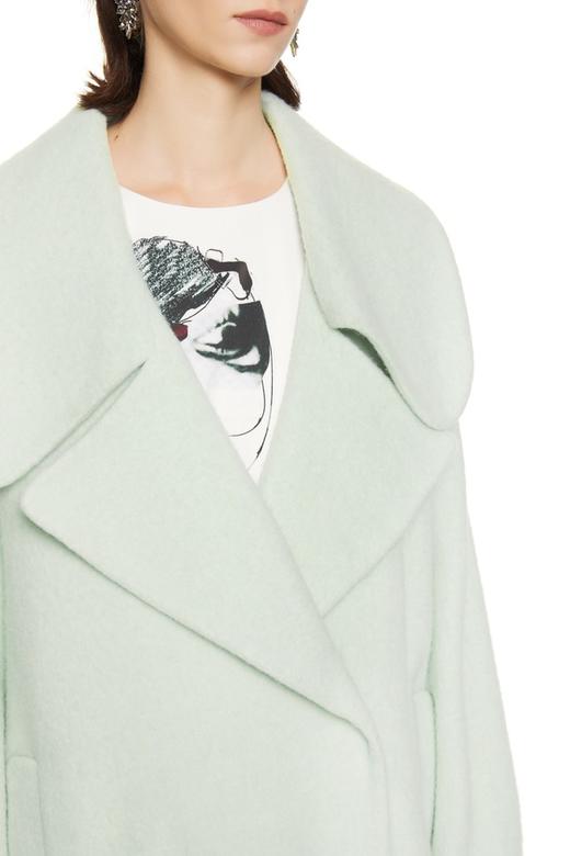 玛丝菲尔·素 浅绿色翻领大衣 8029 商品图2