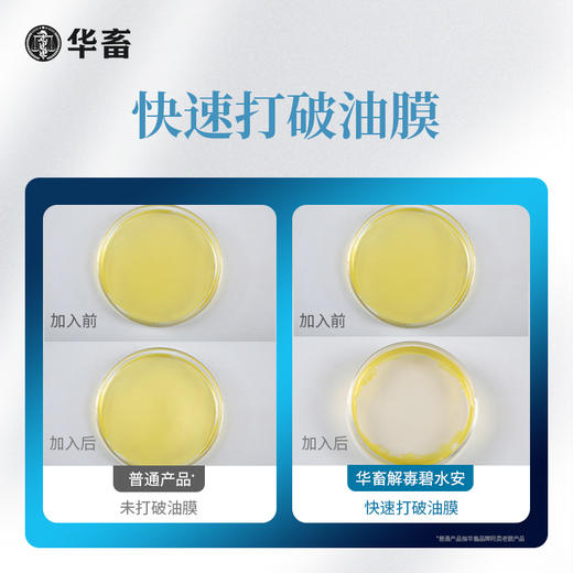 【社群专享】华畜解毒碧水安 有机酸 不刺激 快速打破油膜 商品图6