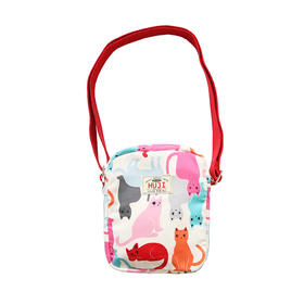 HUJI祤集Toast斜挎包插画彩色小猫