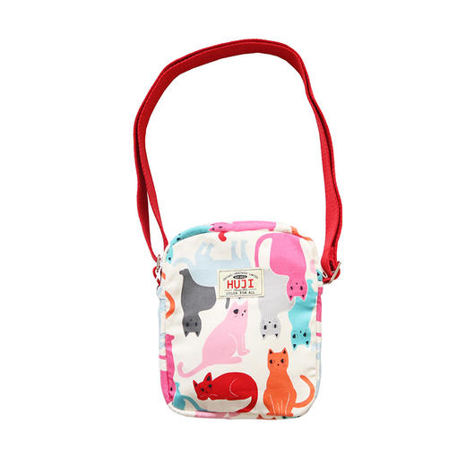 HUJI祤集Toast斜挎包插画彩色小猫 商品图0