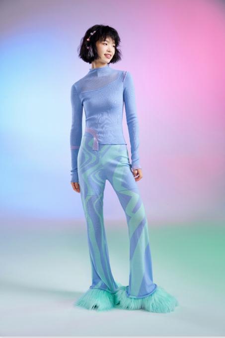 雅致撞边精纺羊毛衫 商品图0