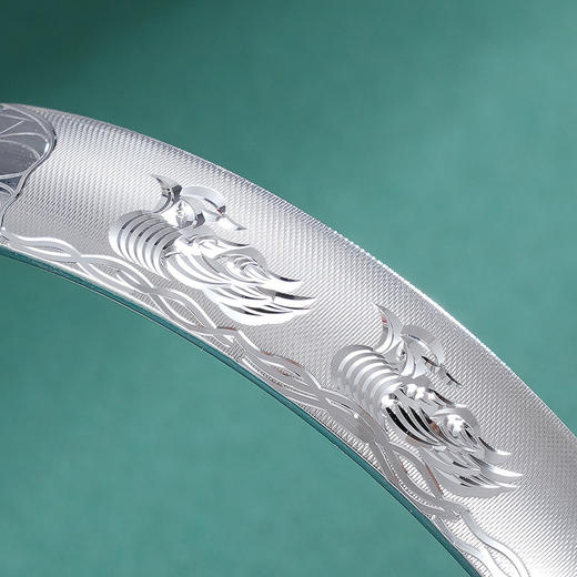 子佩集S990银【鸳鸯游】手镯【SZ543001-4】2308 商品图3