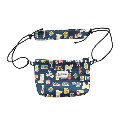 HUJI祤集Pieton斜挎包插画复古印花 商品图0