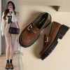 ZHR厚底乐福鞋2023新款英伦风法式小皮鞋jk一脚蹬单鞋ins女鞋 商品缩略图5