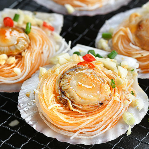 【正洋】蒜蓉粉丝扇贝（20粒*3袋）带黄去胃无沙扇贝 清蒸烧烤都很爱 商品图2