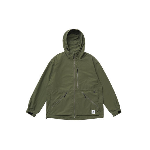 吃茶去chichaqu宽松户外运动supplex带帽拉链外套 商品图2