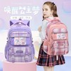 格子风减负小学生儿童女孩书包大容量1-3-9年级双肩包女批发轻便6 商品缩略图0