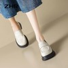ZHR两穿式乐福鞋2023新款小皮鞋女圆头百搭单鞋透气显高ins潮 商品缩略图6