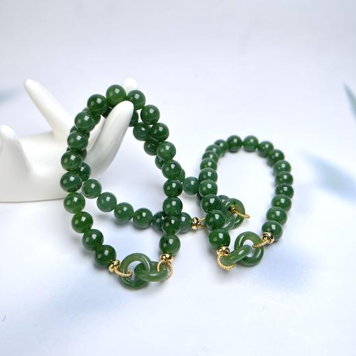 碧玉单圈手串-双环圆珠 商品图0
