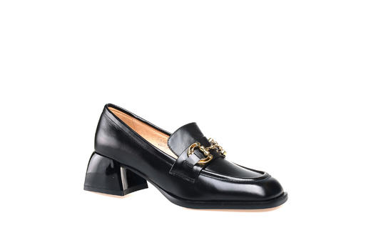 豪麟名鞋奥莱迪嘉女鞋乐福鞋牛皮革DJELA32WS007黑色  原价1960元 商品图0