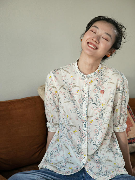 牧衣游 手工勾花胸针趣味文艺原创----- 花開【不支持会员折】 商品图1